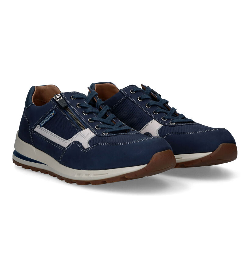 Mephisto Bradley Nomad Chaussures à lacets en Bleu pour hommes (323375) - pour semelles orthopédiques