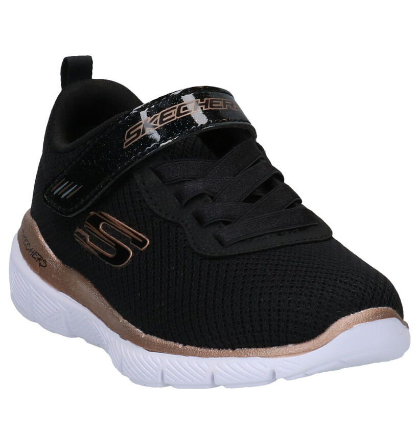 Skechers Skech Appeal Zwarte Sneakers in stof (294003)