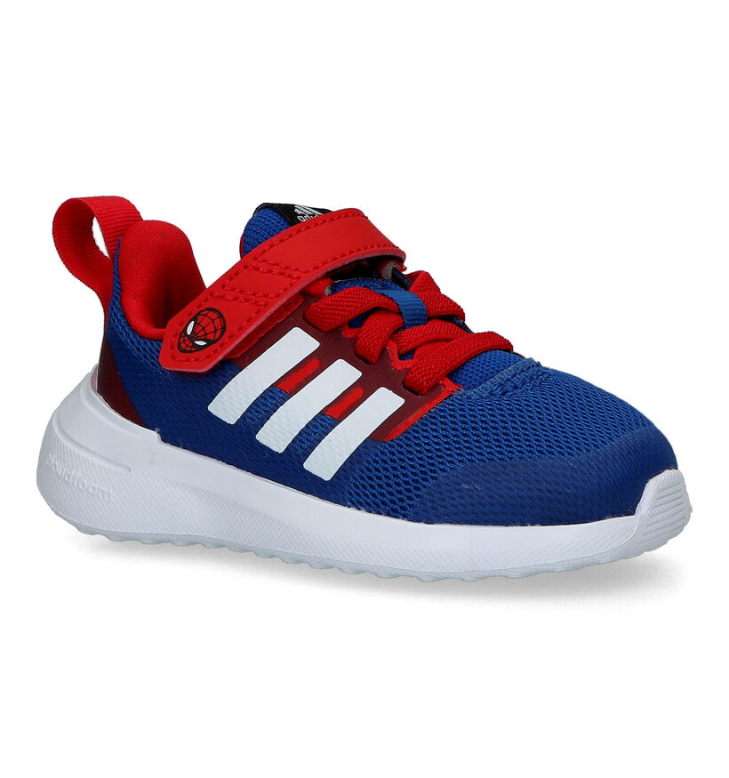 adidas Fortarun 2.0 Spiderman Baskets en Bleu pour garçons (318806)