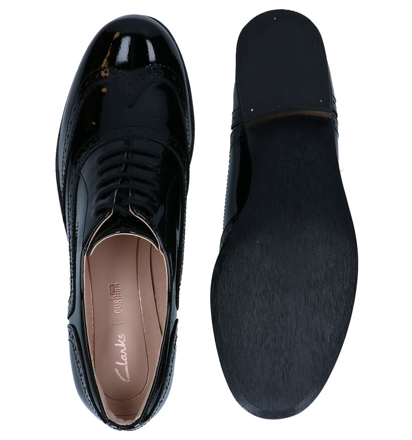 Clarks Hamble Oak Chaussures à lacets en Noir en cuir (280223)