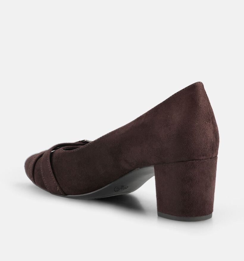 Jana Donkerbruine Enkelpumps voor dames (377082)