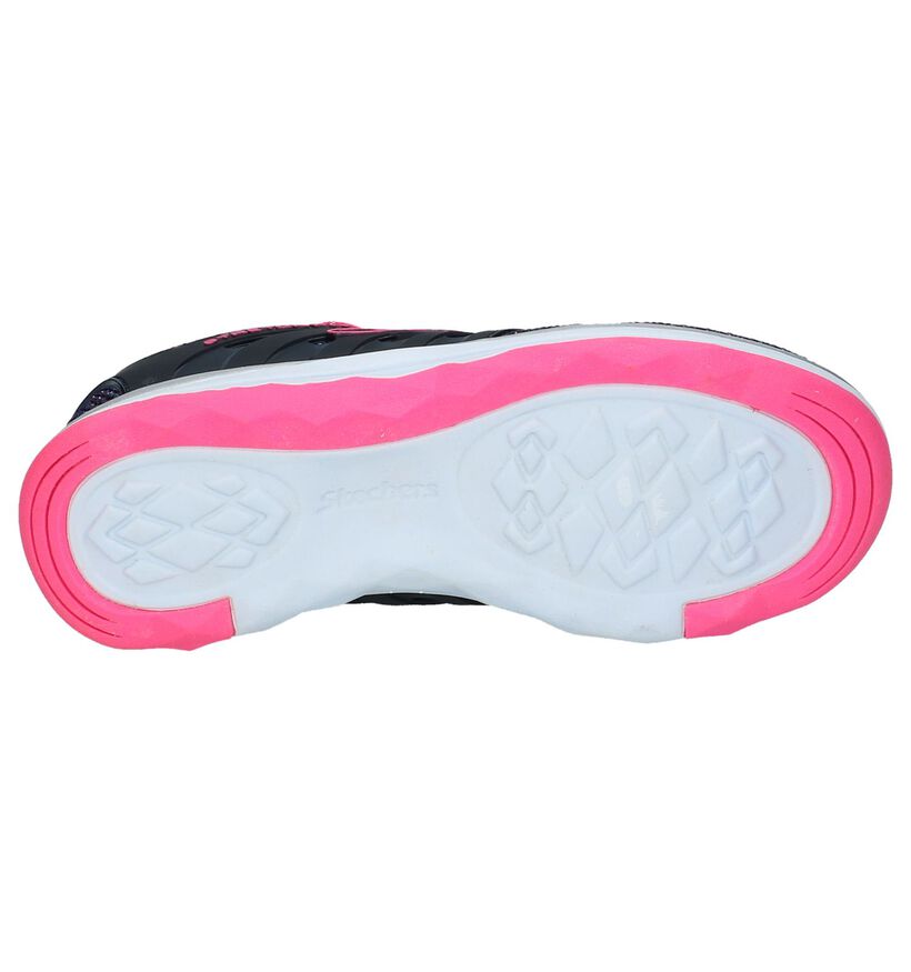 Skechers Memory Foam Baskets basses en Bleu foncé en textile (214983)