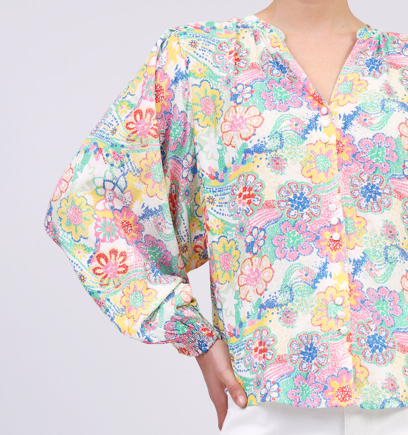 Orfeo Galilee Beige Bloemen Blouse voor dames (358542)
