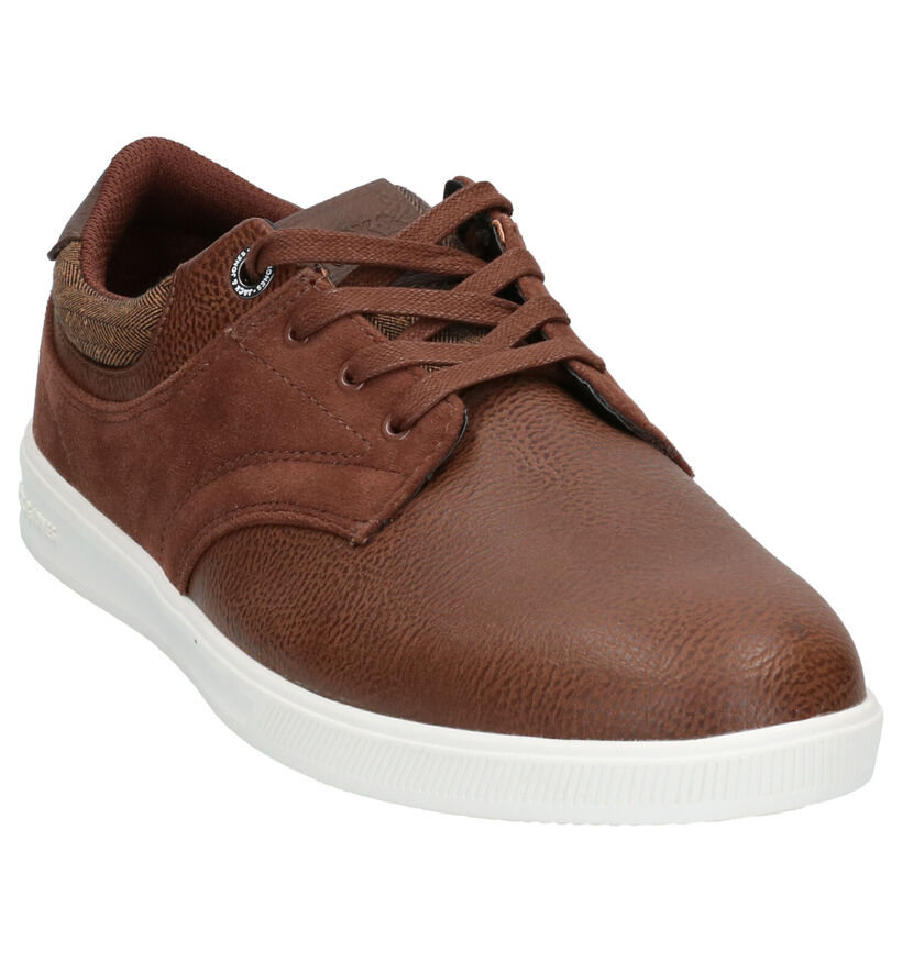 Jack & Jones Spencer Bruine Veterschoenen in kunstleer (264321)