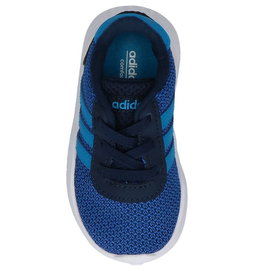 adidas Lite Racer INF Baskets en Bleu en textile (208820)