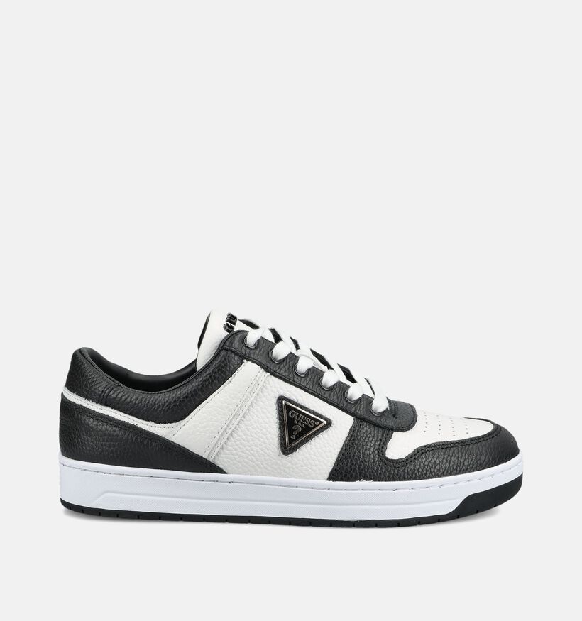 Guess Uddent5 Witte/Zwarte Sneakers voor heren (375735) - geschikt voor steunzolen