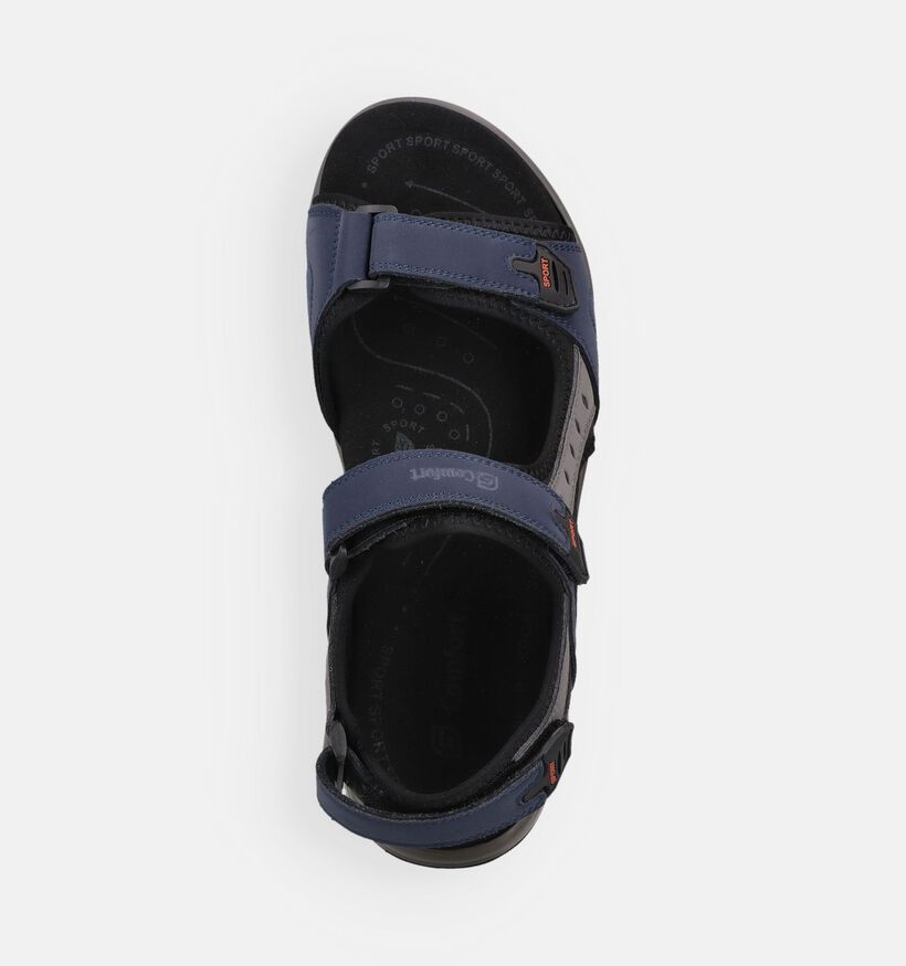 G-Comfort Sandales en Bleu fonc&eacute; pour hommes (368950) - pour semelles orthop&eacute;diques