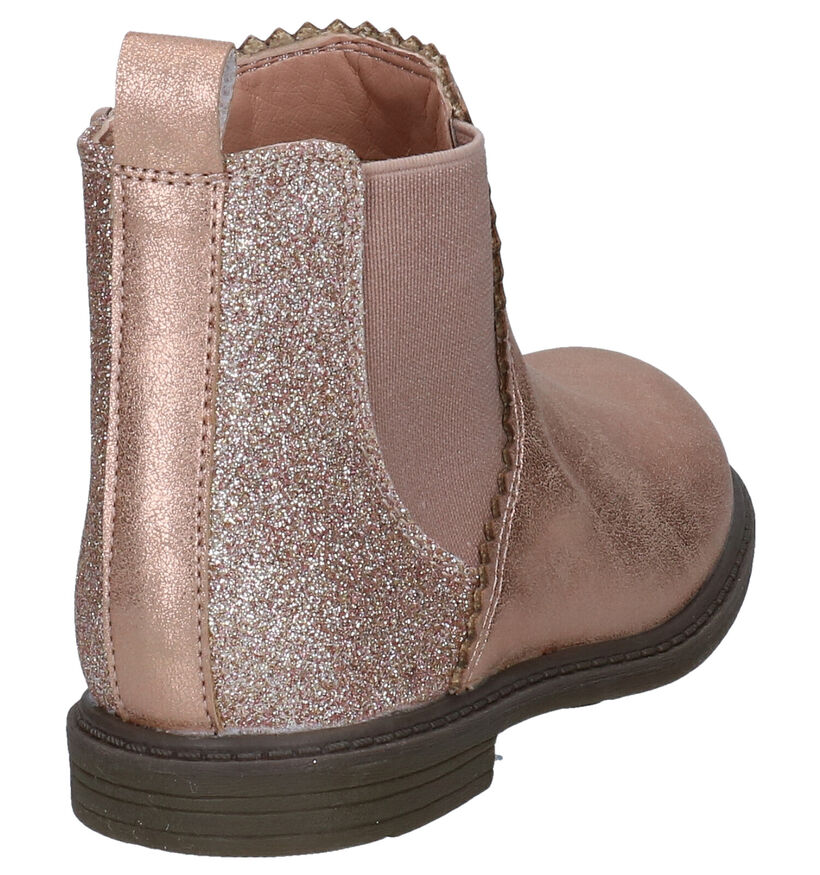 K3 Bottes basses en Or rose en simili cuir (280764)