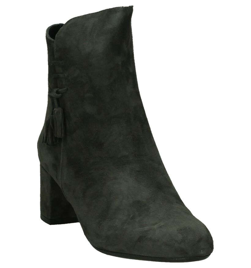 Cristian Daniel Bottillons à talons en Gris foncé en daim (205100)