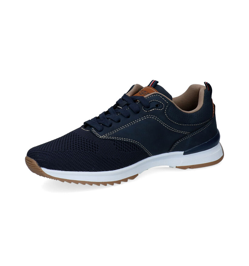 Origin Blauwe Veterschoenen in kunstleer (298350)