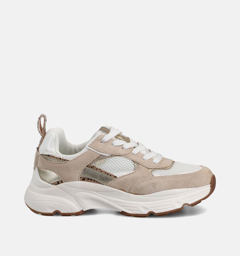 Posh by Poelman Donkerbeige Veterschoenen voor dames (368771) - geschikt voor steunzolen