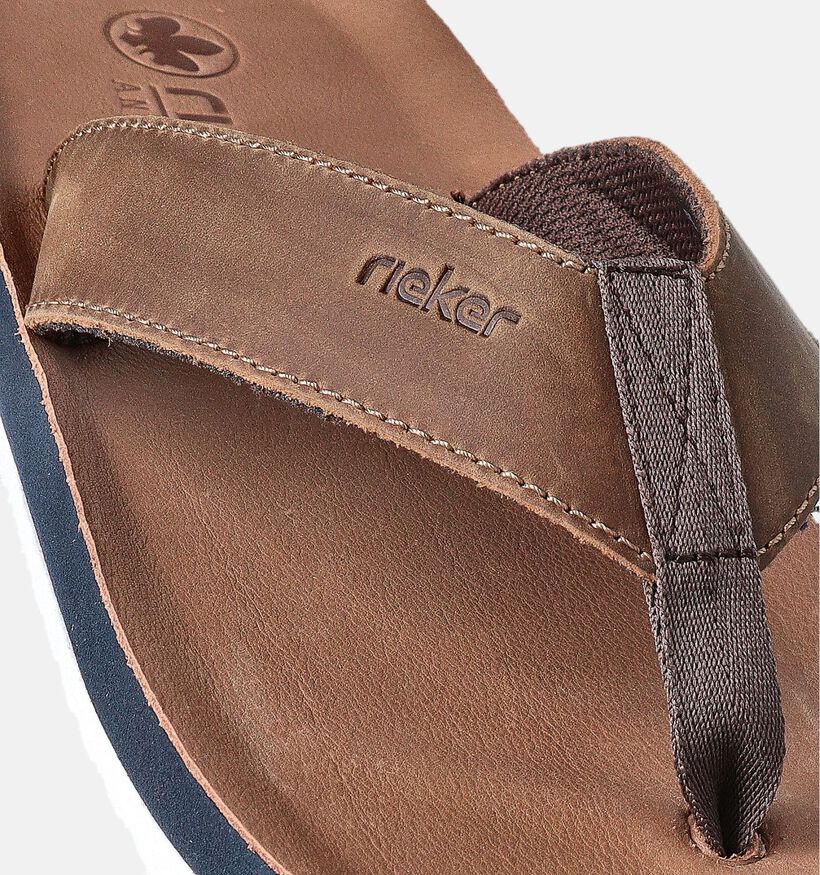 Rieker Tongs en Marron pour hommes (354814)