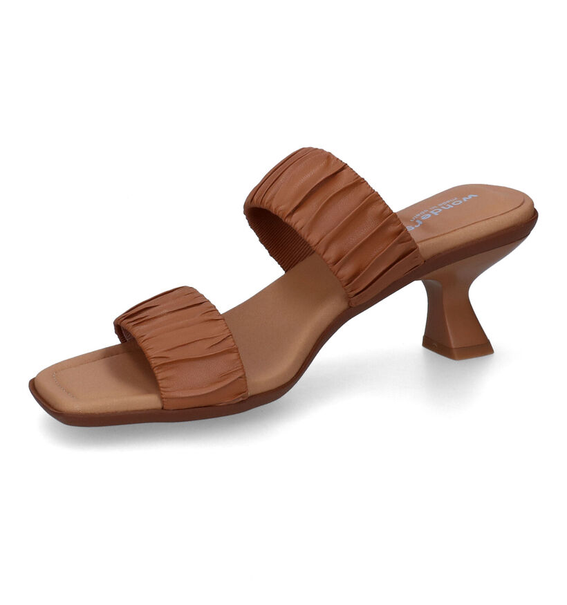 Wonders Cognac Slippers voor dames (309601)