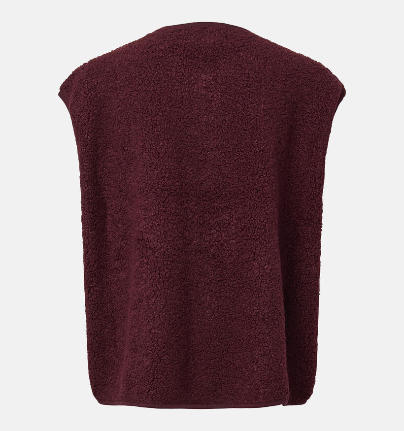Pieces Katty Teddy Manteau court en Bordeaux pour femmes (378348)