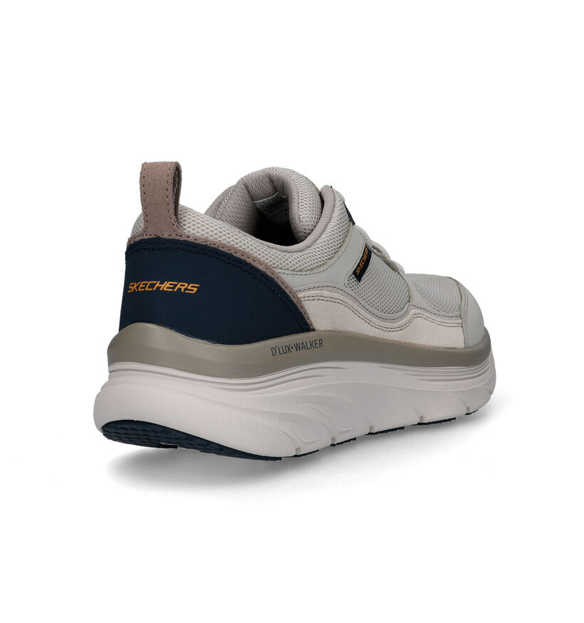 Skechers D'Lux Walker Relaxed Fit Baskets en Écru pour hommes (319532)