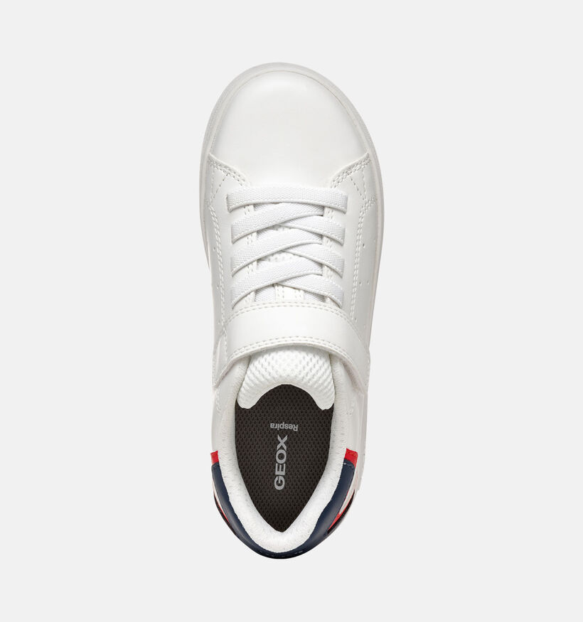 Geox Eclyper Witte Velcroschoenen voor jongens (356381) - geschikt voor steunzolen