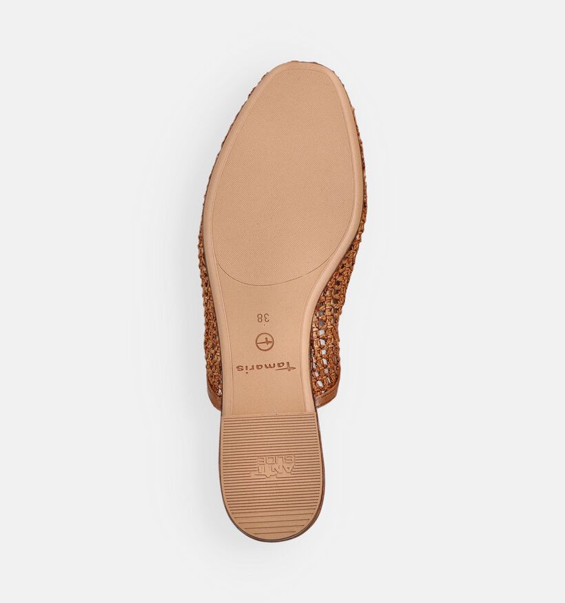 Tamaris Nu-pieds plates en Marron pour femmes (367606)