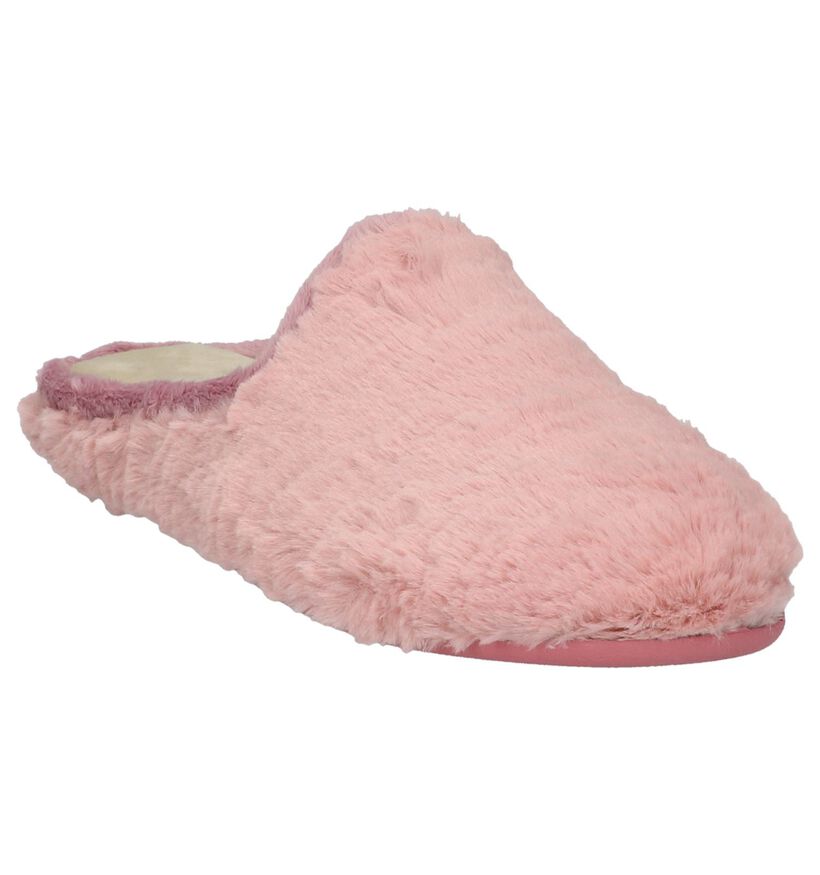 Koyuk Roze Pantoffels in stof (207842)