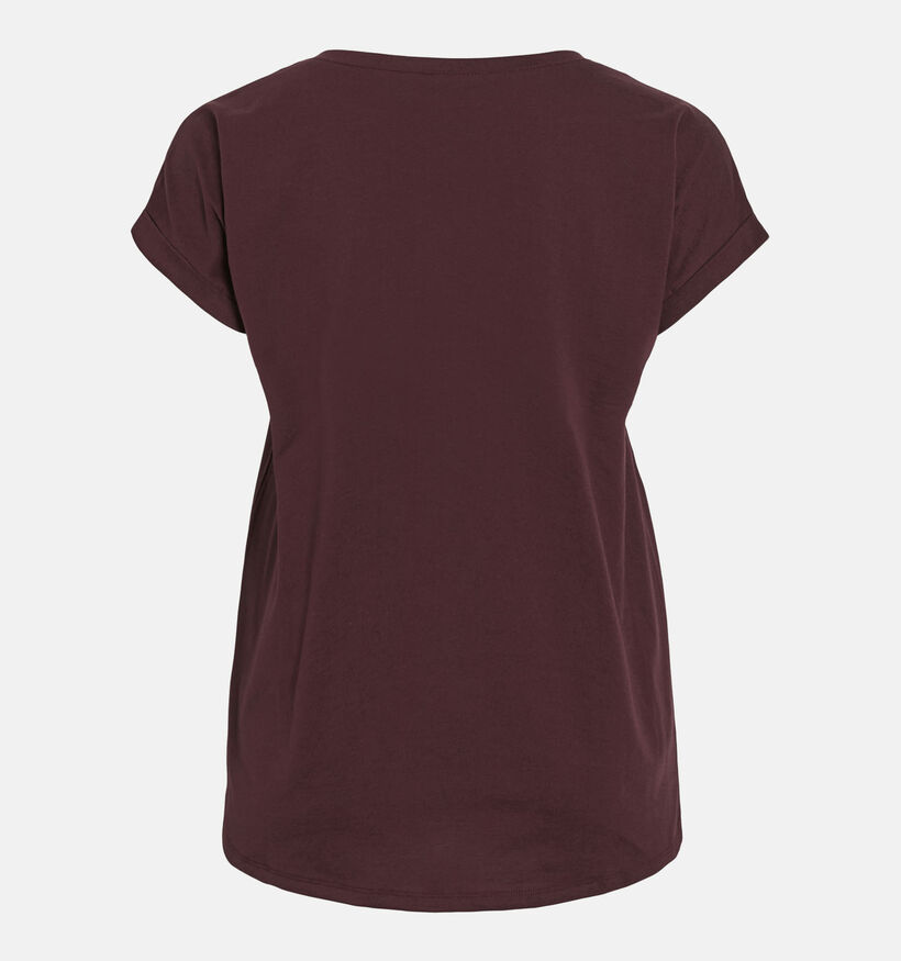 Vila Dreamers New Pure Bordeaux T-shirt voor dames (378466)