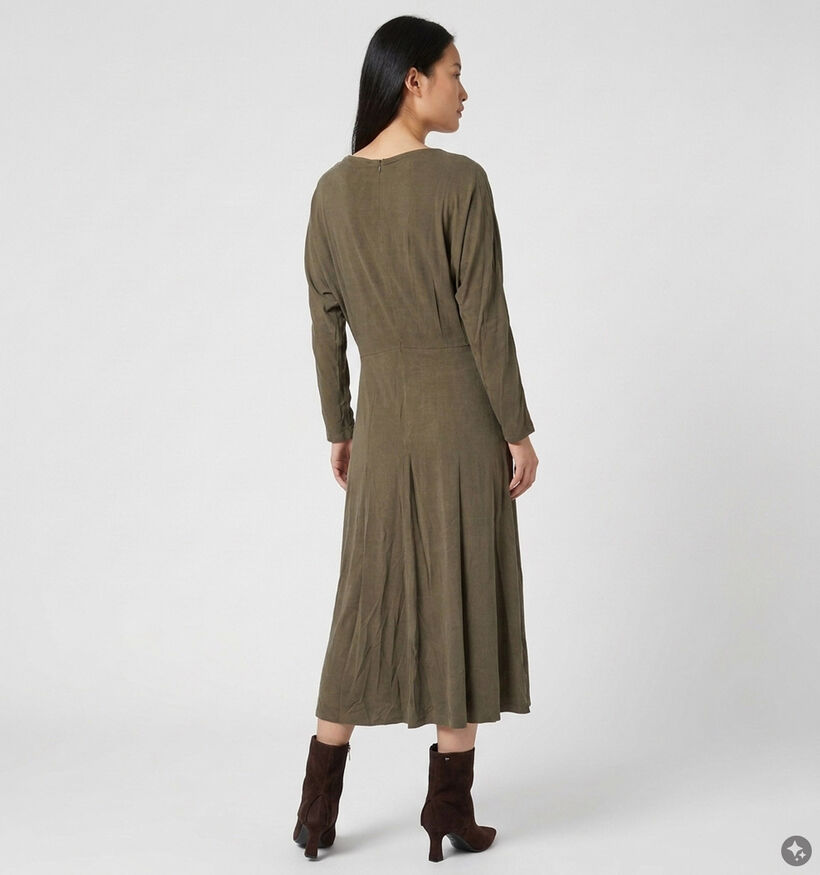 Orfeo Mylene Kakigroene Midi-Jurk voor dames (381658)