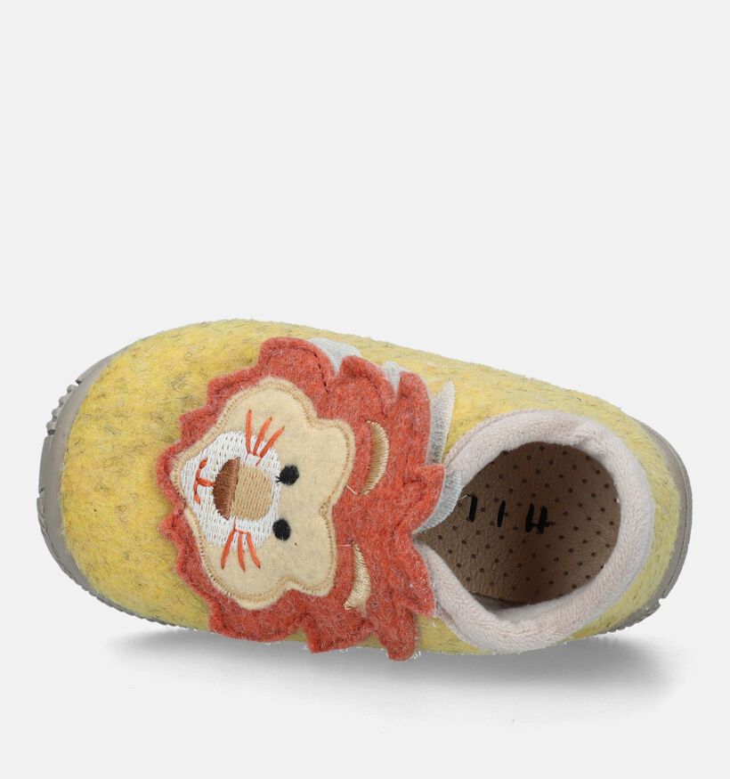 Milo & Mila Pantoufles pour bébé en Jaune pour garçons, filles (332294)
