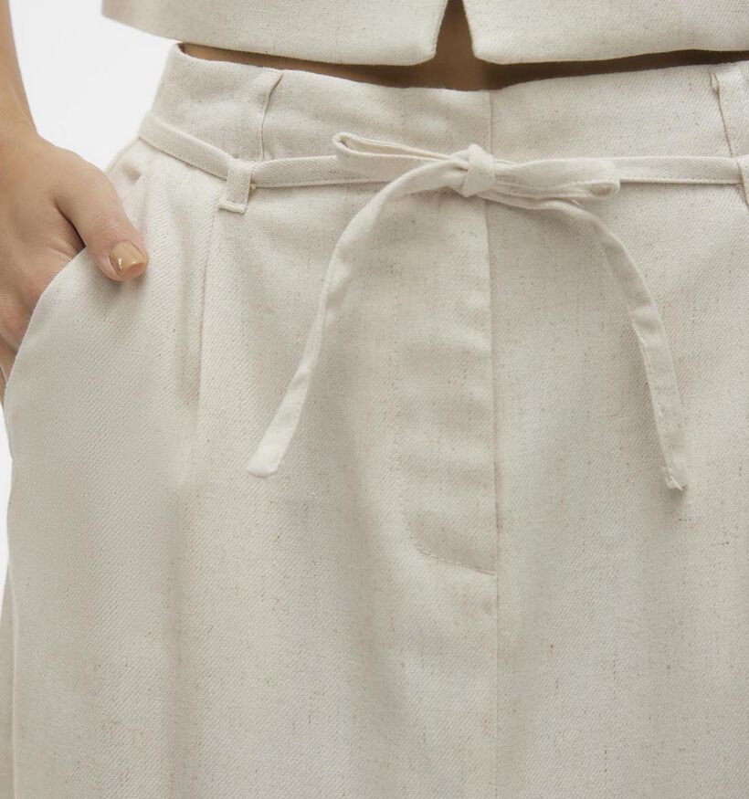 Vero Moda Florence Beige Linnen rok voor dames (341969)