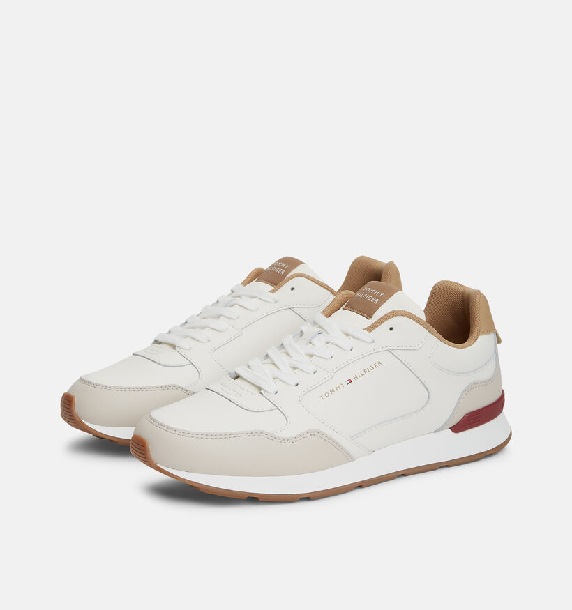 Tommy Hilfiger Light Eva Runner Chaussures &agrave; lacets en Blanc pour hommes (374914) - pour semelles orthop&eacute;diques