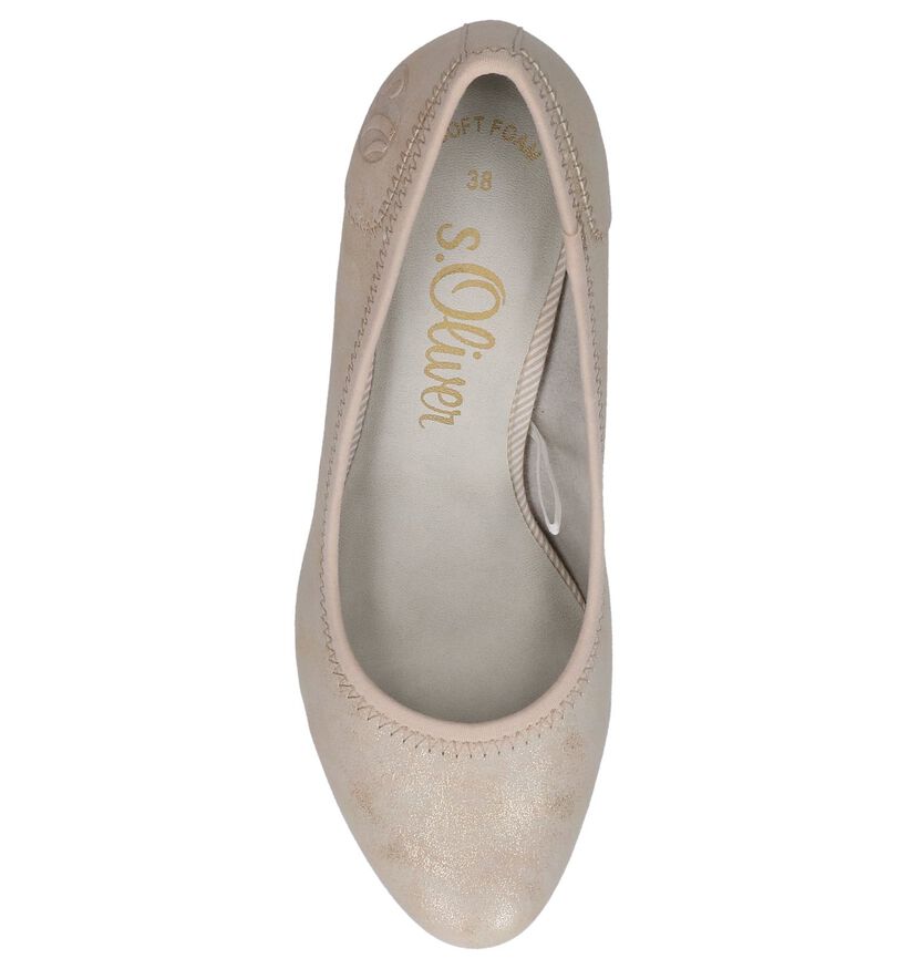 s.Oliver Escarpins classique en Beige clair en textile (237905)