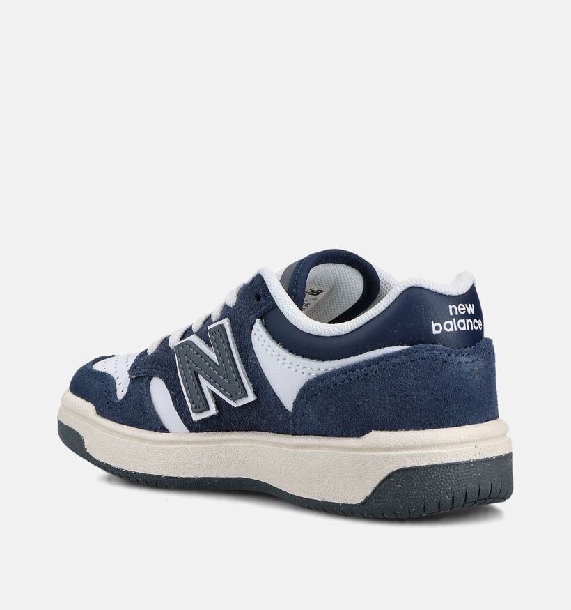 New Balance 480 Donkerblauwe/Witte Sneakers voor jongens (366227) - geschikt voor steunzolen