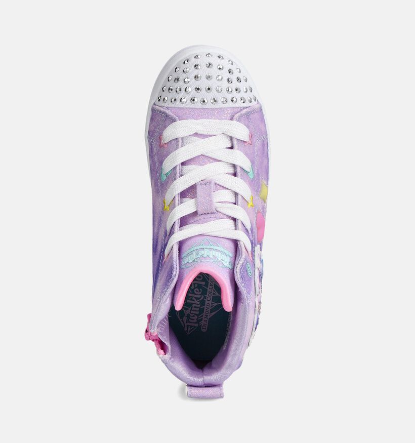 Skechers Twi-Lites 2.0 Baskets montantes en Bleu pour filles (360977)