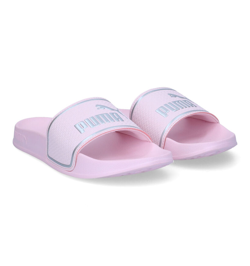 Puma Leadcat Claquettes de picine en Rose pour filles (318773)