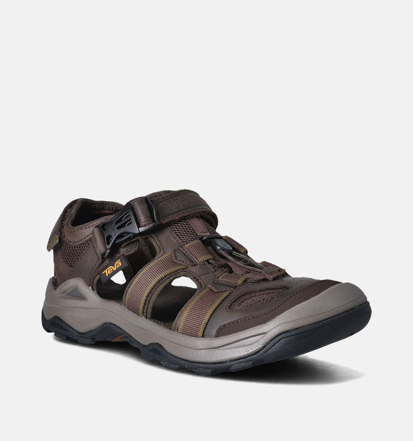 Teva Omnium Sandales de marche en Marron pour hommes (354650)