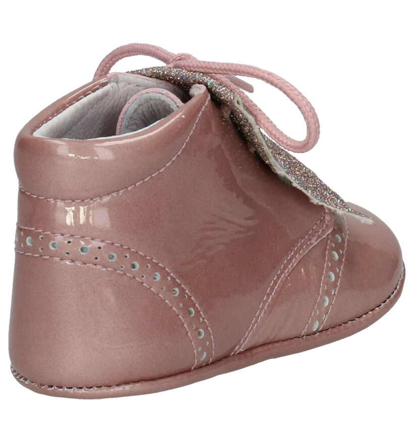 Beberlis Chaussons pour bébé en Rose en verni (258908)