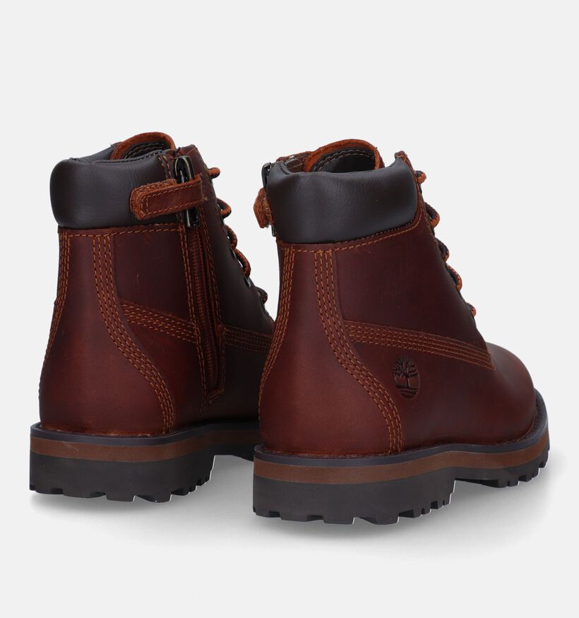 Timberland Courma Kid 6 inch Bottines en Marron pour filles, garçons (329077) - pour semelles orthopédiques