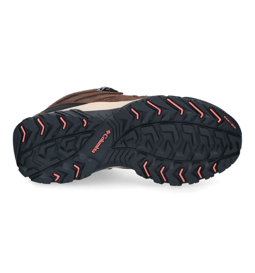 Columbia Redmond III MID Chaussures de randonnée en Brun pour femmes (303808) - pour semelles orthopédiques