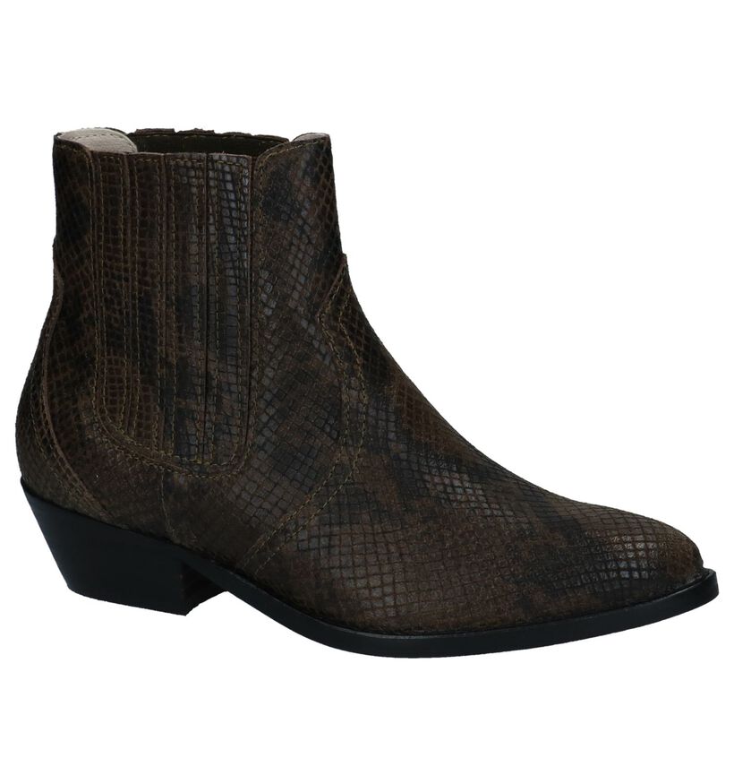Bullboxer Santiags en Vert kaki en nubuck (248686)