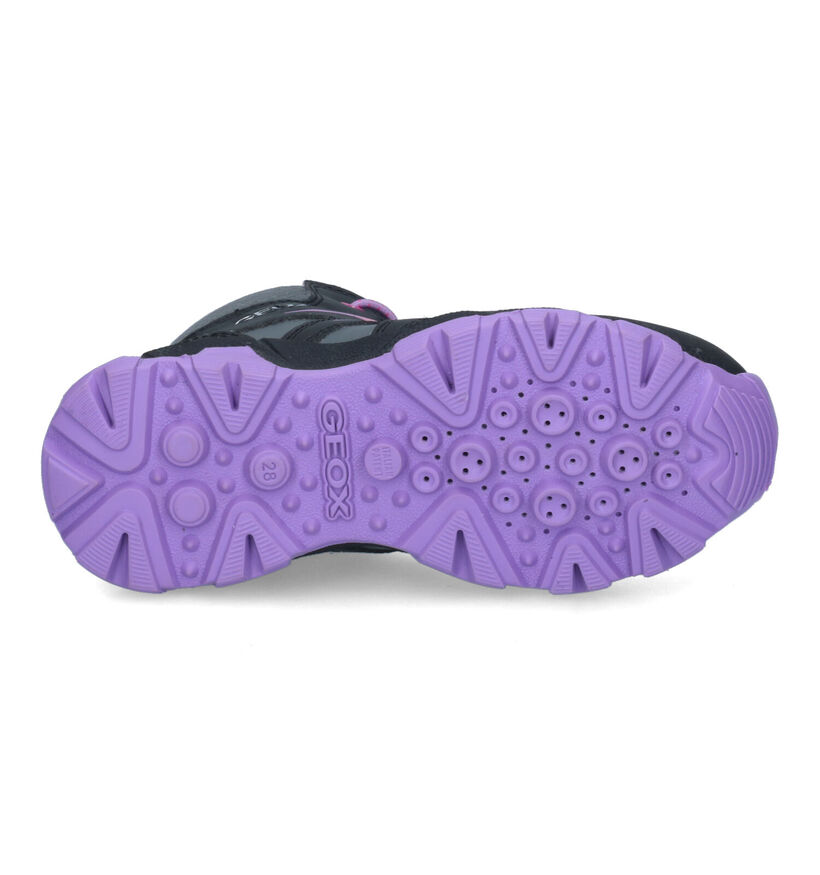 Geox Magnetar Zwarte Wandelschoenen in stof (317655)