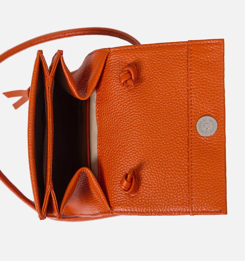 Crinkles Oranje Crossbody Tas voor dames (342319)