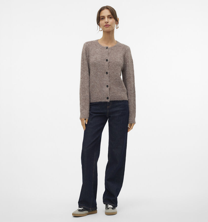 Vero Moda Novah Gilet en Taupe pour femmes (378285)