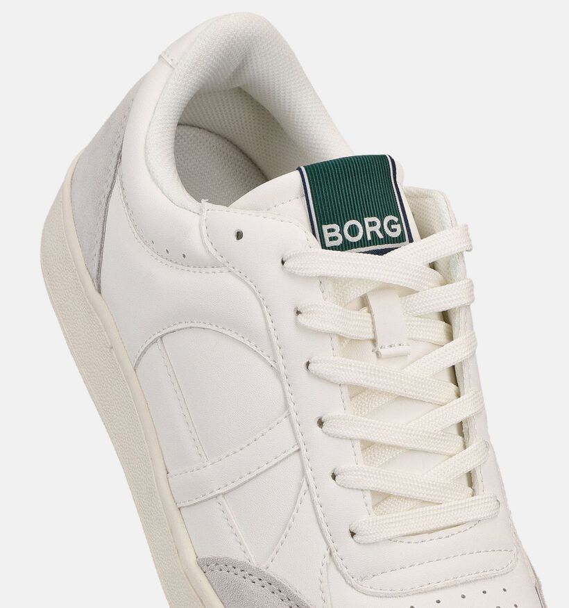 Bjorn Borg Court WB Baskets basses en Blanc pour hommes (369014) - pour semelles orthop&eacute;diques