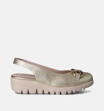 Slingbacks goud