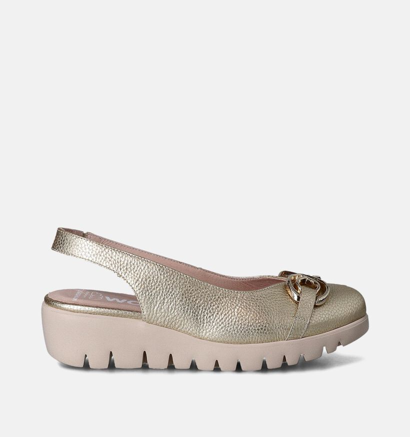 Wonders Gouden Pumps met sleehak voor dames (357829)