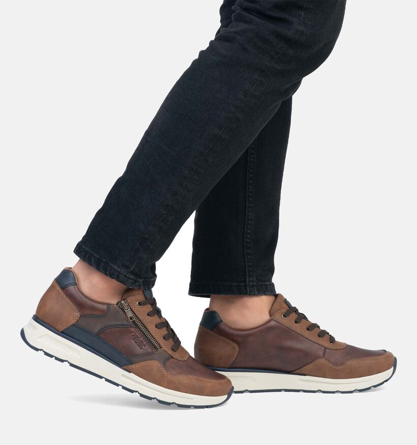 Rieker Chaussures à lacets en Cognac pour hommes (351302) - pour semelles orthopédiques