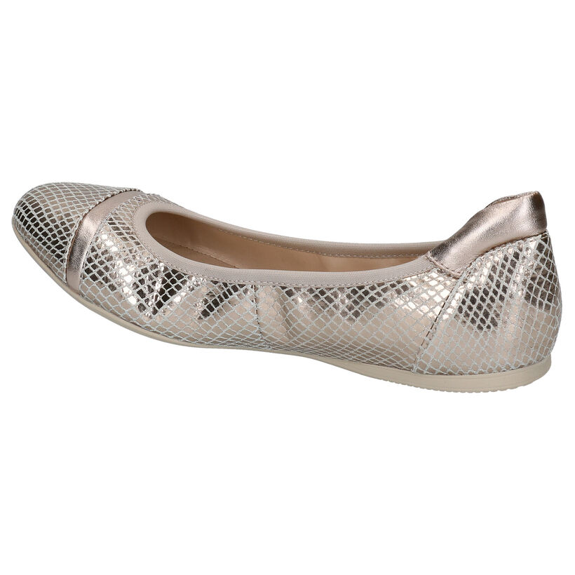 Crinkles Gouden Ballerina's in leer (272876)