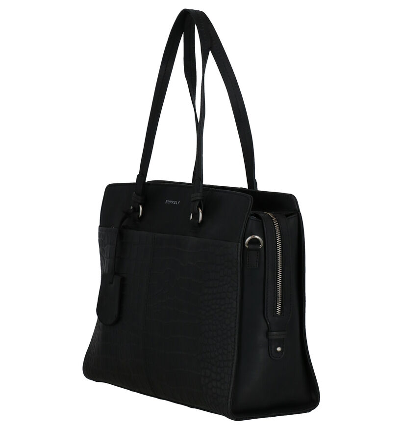 Burkely Croco Cody Sac Professionnel en Noir en cuir (273370)