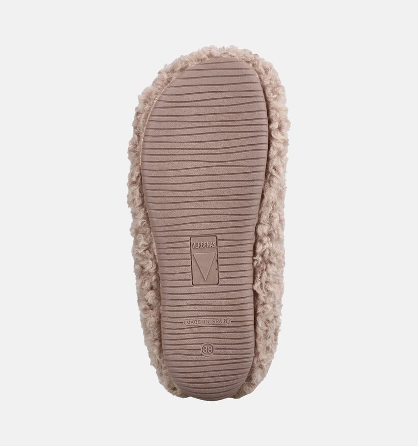 Verbenas York Curly Beige Pantoffels voor dames (380875)