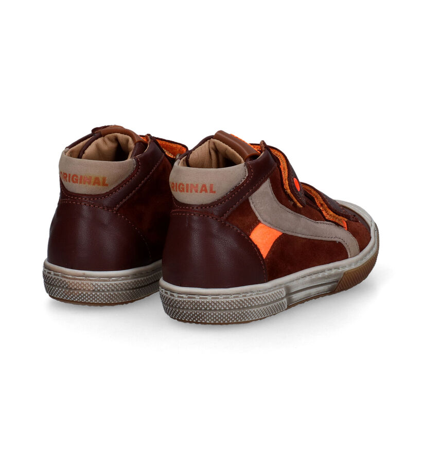 Stones and Bones Rento Cognac Velcroschoenen in leer (314276)