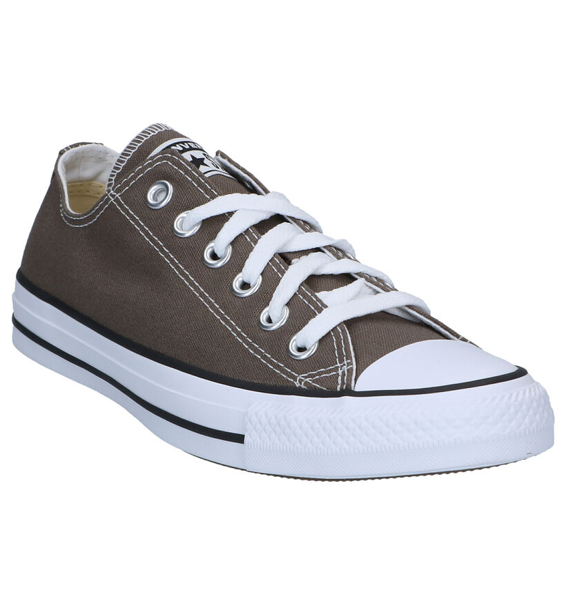 Converse Chuck Taylor AS Baskets en Beige en textile (287162)