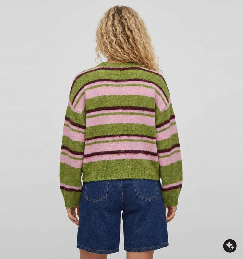 Pieces Ada Groene/Multi Cardigan voor dames (382087)