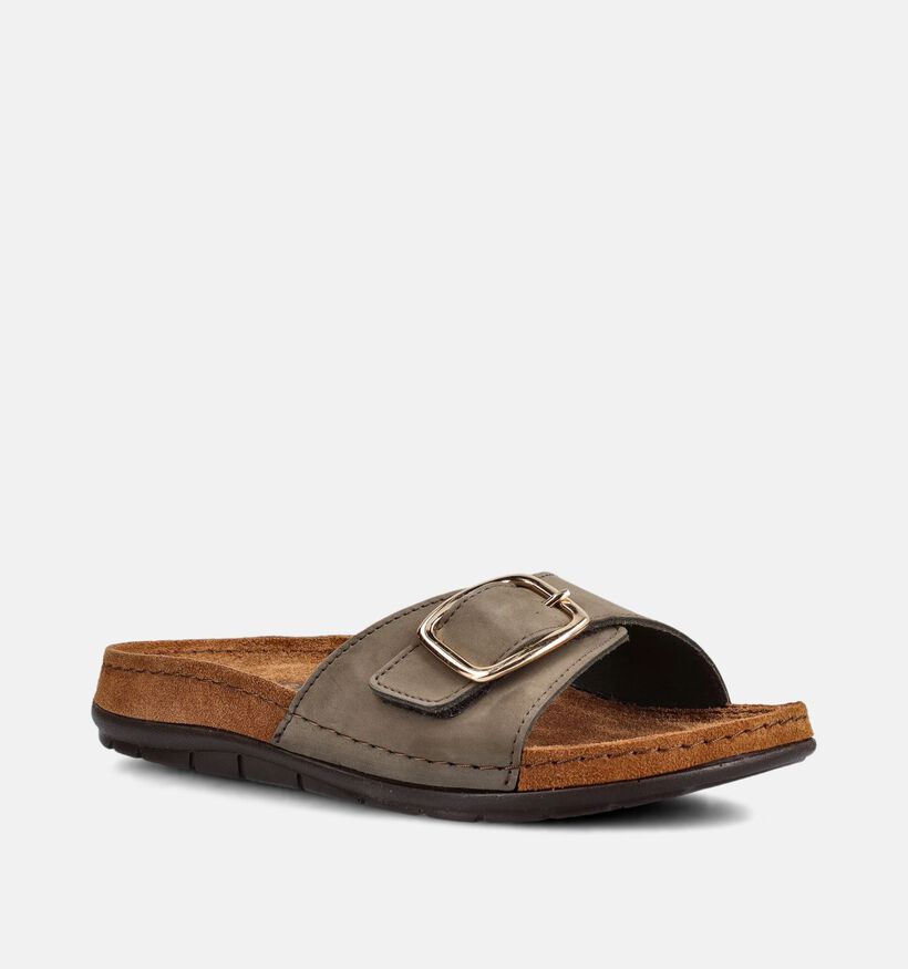 Rohde Rodigo Nu-pieds plates en Vert kaki pour femmes (373773)